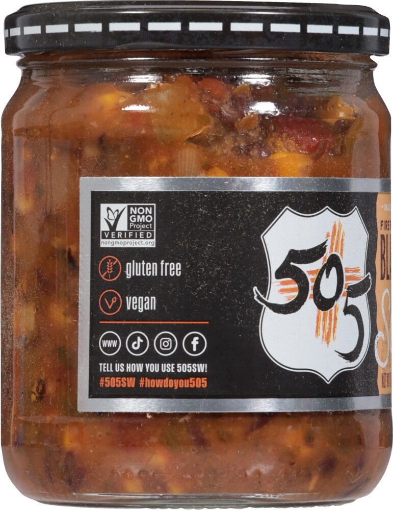 slide 3 of 4, 505 Southwestern Medium Fire Roasted Corn & Black Bean Salsa 15 oz, 15 oz