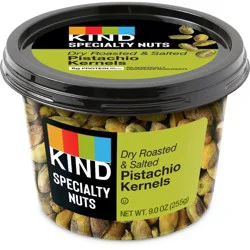 KIND Dry Roasted & Salted Pistachio Kernels, 9.0 OZ