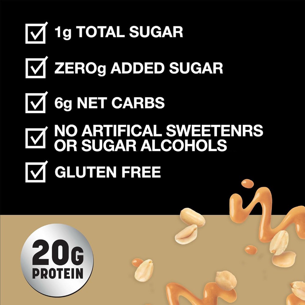 slide 3 of 4, KIND Protein MAX Sweet & Salty Caramel Peanut Crisp Protein Bar, 2.2 oz