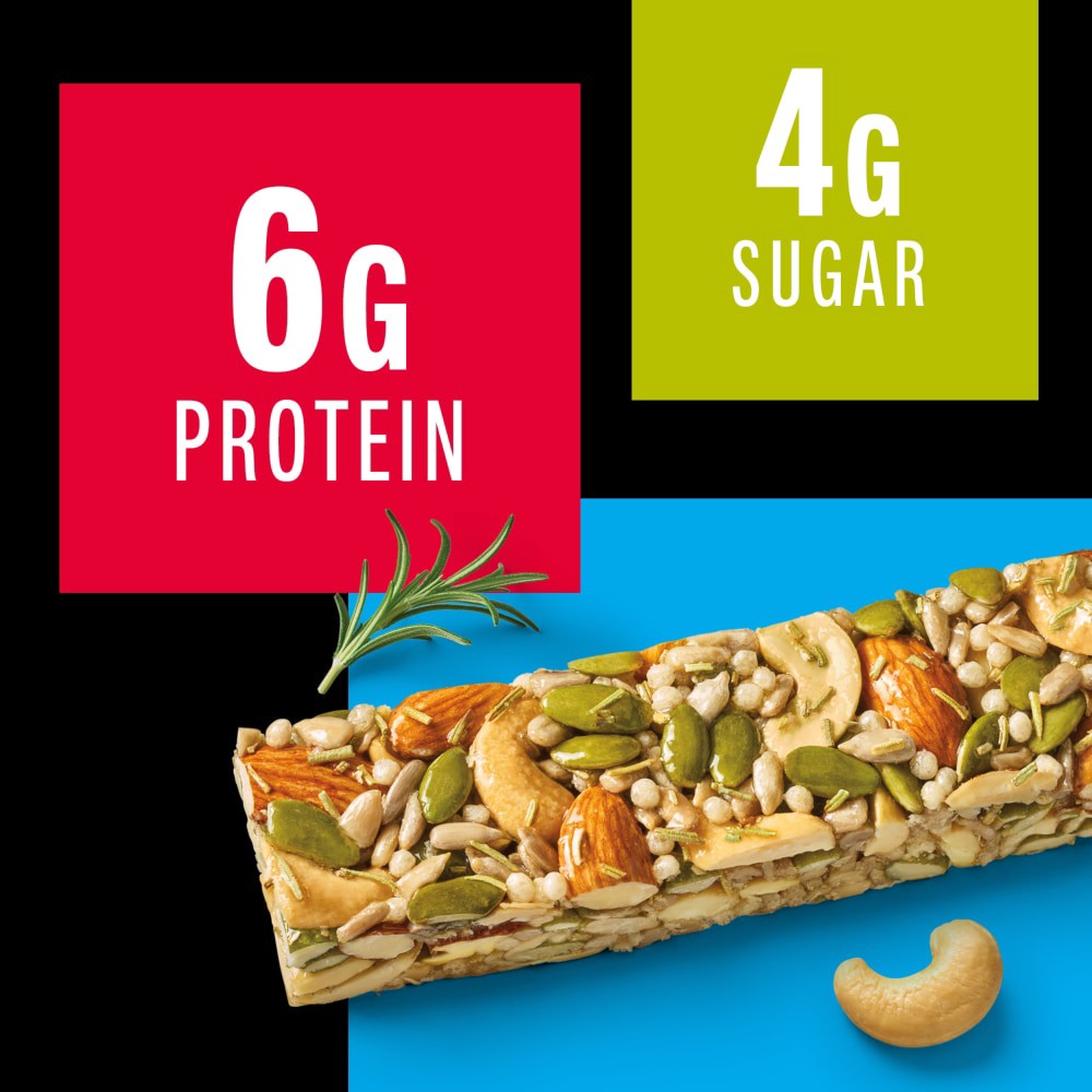 slide 3 of 5, KIND Savory Nut Bars, Gluten Free Snacks, Rosemary Nuts & Sea Salt, 8.4oz Box (6 Bars), 6 ct
