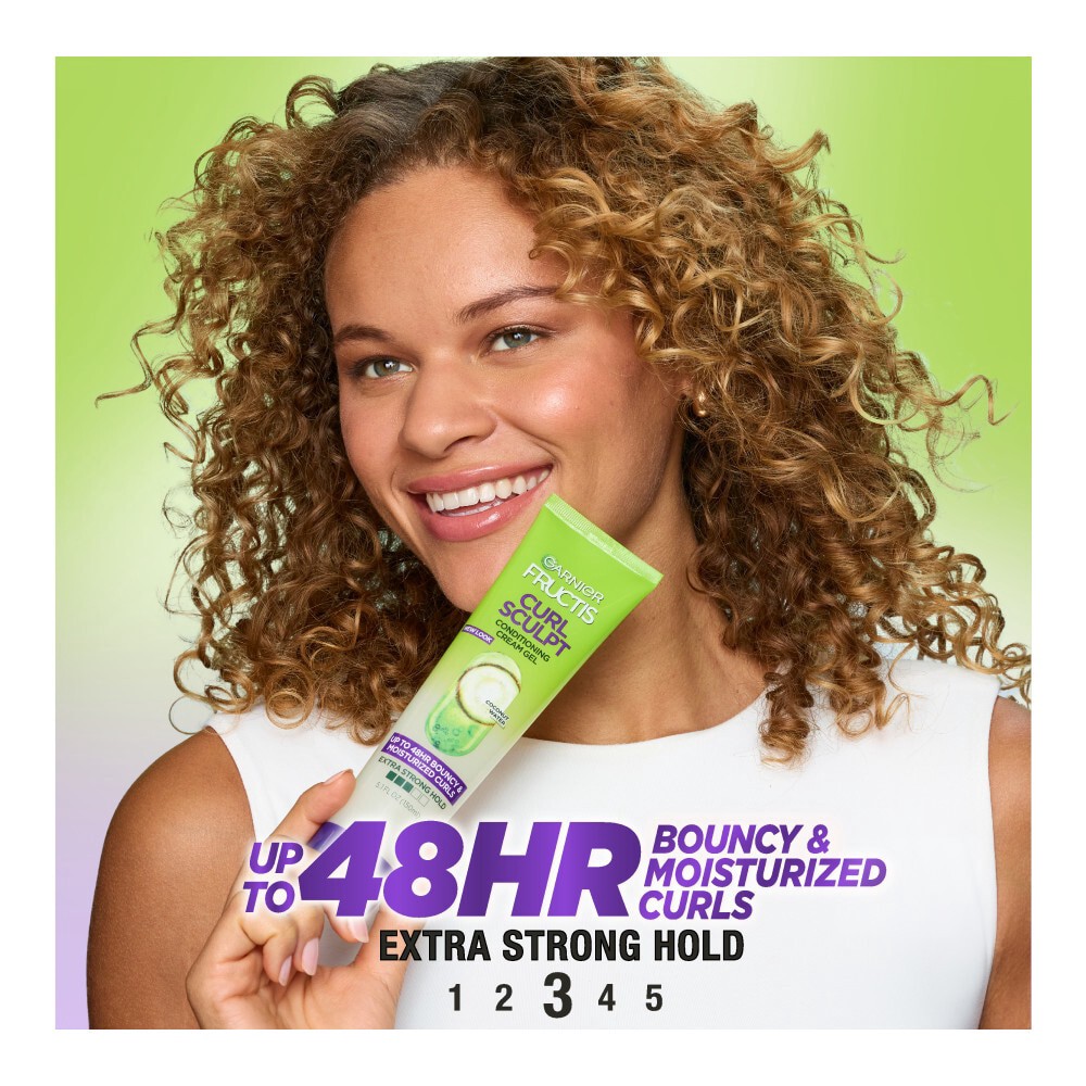 slide 2 of 2, Garnier Fructis Style Curl Sculpt Conditioning Cream Gel - 5.1 fl oz, 5.1 fl oz