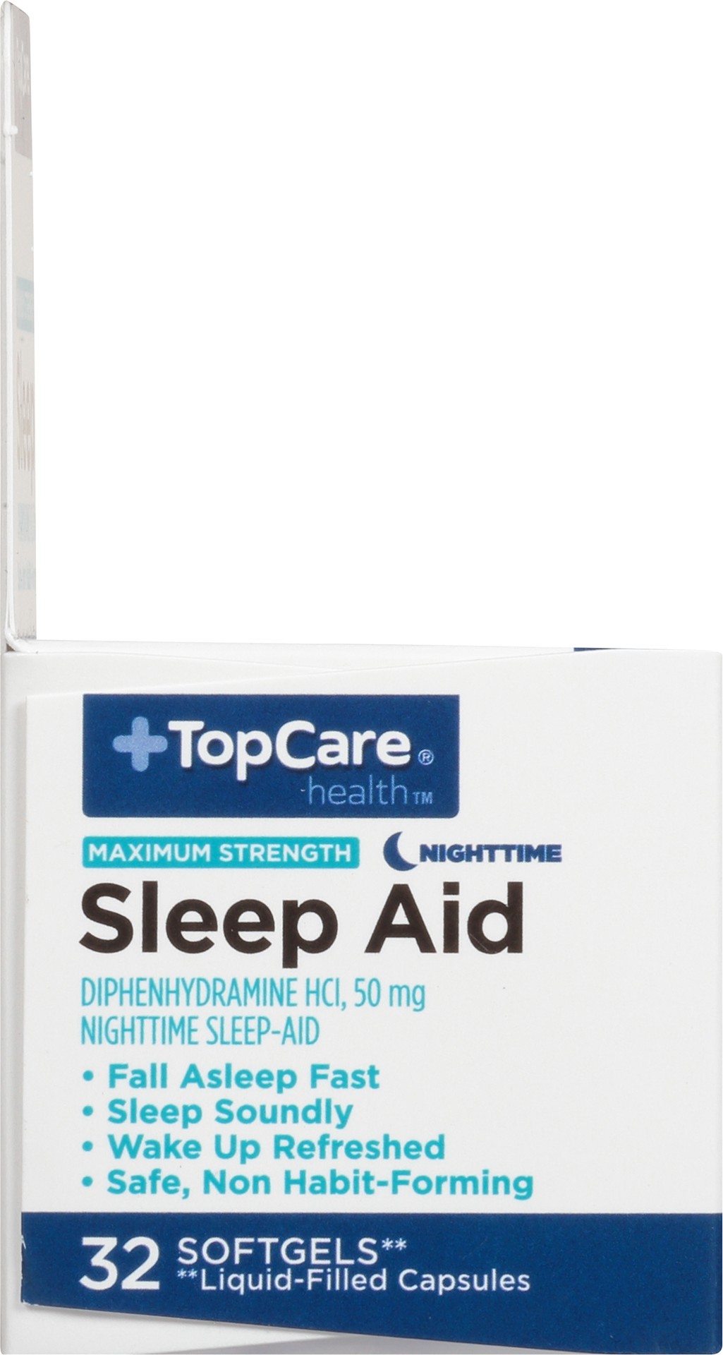 slide 6 of 6, TopCare Health Nighttime 50 mg Sleep Aid 32 Softgels, 32 ct