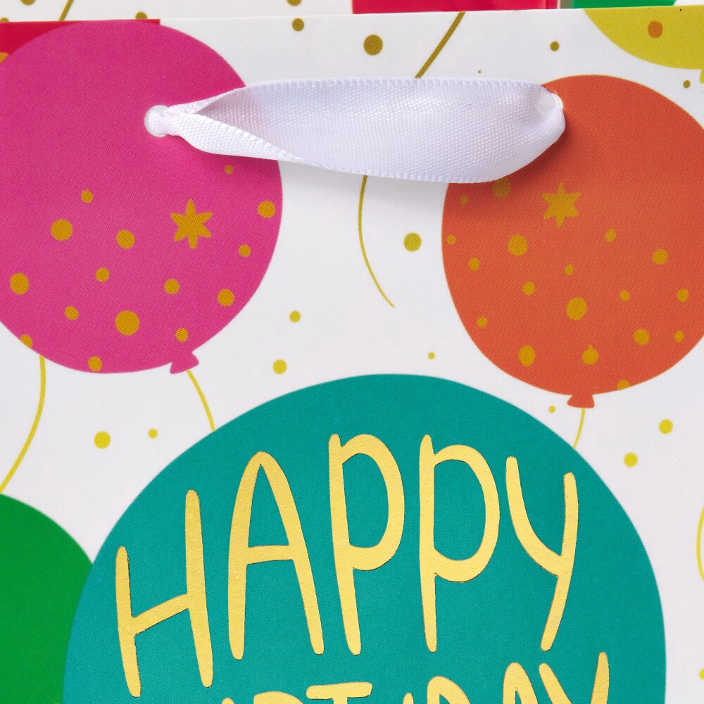 slide 4 of 4, American Greetings Birthday Beverage Bag - Happy Birthday Balloons (#9), 1 ct