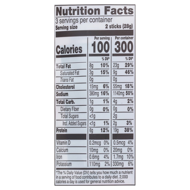 slide 5 of 5, Vermont Smoke & Cure Original Beef & Pork Stick Mini Size 6 - 0.5 oz Sticks, 6 ct