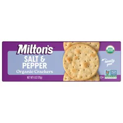 Milton's Organic Crackers - Salt & Pepper, 6 oz