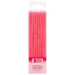 Bakery Crafts Slim Pink Birthday Candles