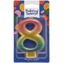 DecoPac Bakery Crafts® Numeral 8 Metallic Birthday Candle