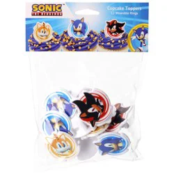 DecoPac Sonic™ The Hedgehog Cupcake Toppers, 12 pk