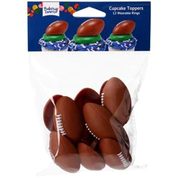 DecoPac Bakery Crafts® Football Wearable Rings Cupcake Toppers
