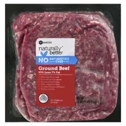 Naturally Better 93% Lean Ground Beef 16 Ounces