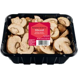 know & love Sliced Baby Bella Mushrooms 16 Ounces