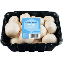 know & love Whole White Mushrooms 16 ounces