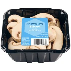 know & love White Sliced Mushrooms 8 ounces
