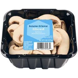 know & love White Sliced Mushrooms 8 ounces