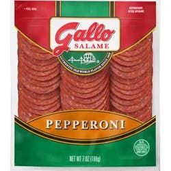 Gallo Salame Deli Sliced Pepperoni Lunch Meat, 7 oz