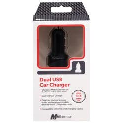 MobilEssentials Black Dual USB Car Charger