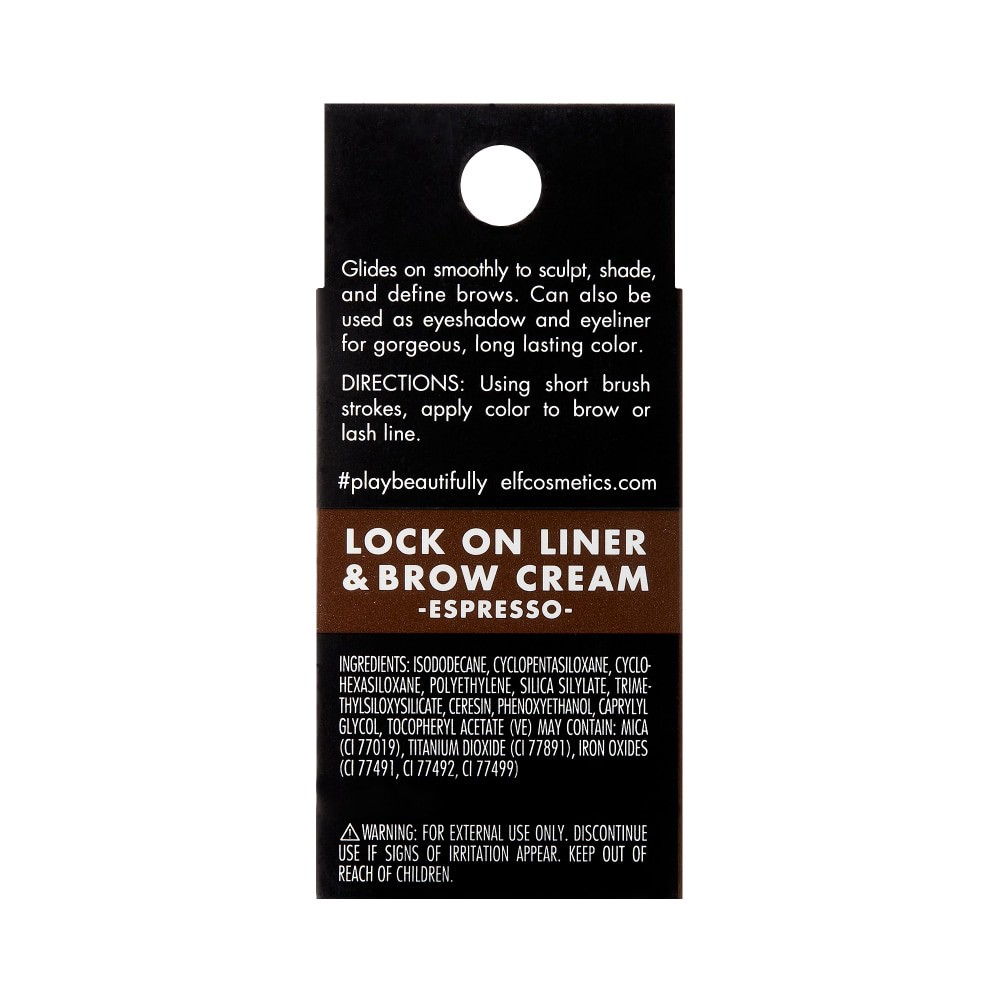 slide 3 of 3, e.l.f. Lock on Liner and Brow Cream Black Espresso - .19oz, 0.19 oz