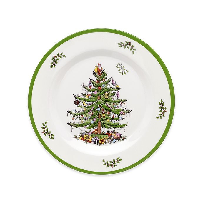 slide 2 of 2, Spode Christmas Tree Melamine Salad Plates, 4 ct