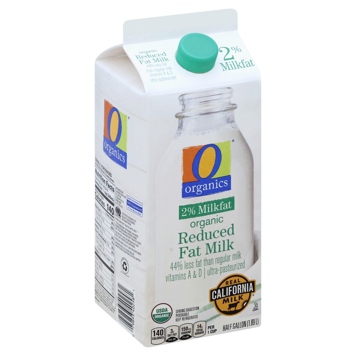 slide 5 of 5, O Organics Organic Milk Reduced Fat 2%, 