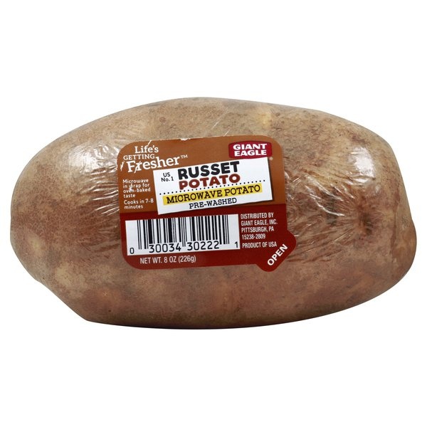 Giant Eagle Microwave Russet Potato 1 ct Shipt