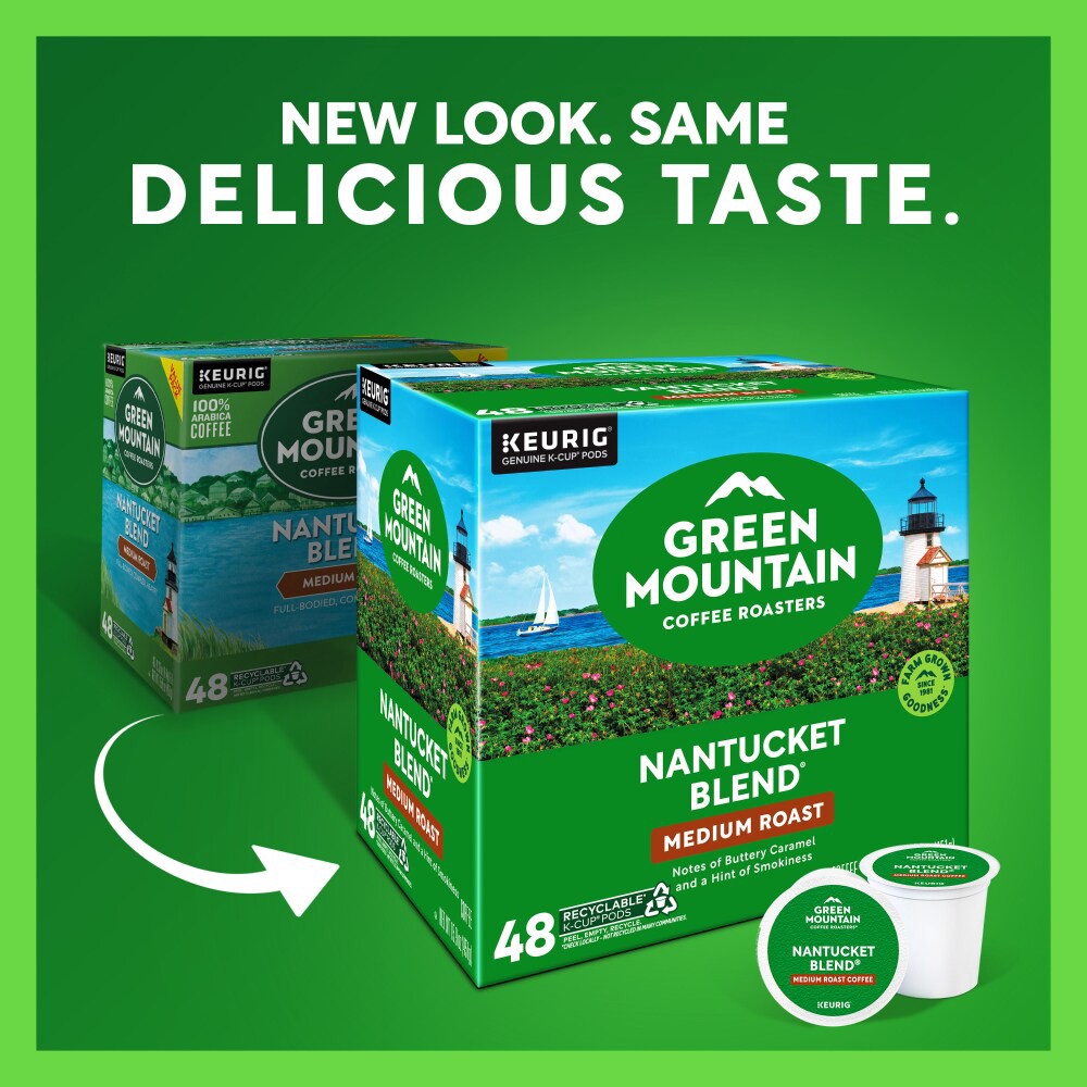 slide 2 of 6, Green Mountain Coffee Roasters Nantucket Blend Keurig Single-Serve K-Cup Pods, Medium Roast Coffee, 48 Count, 48 ct