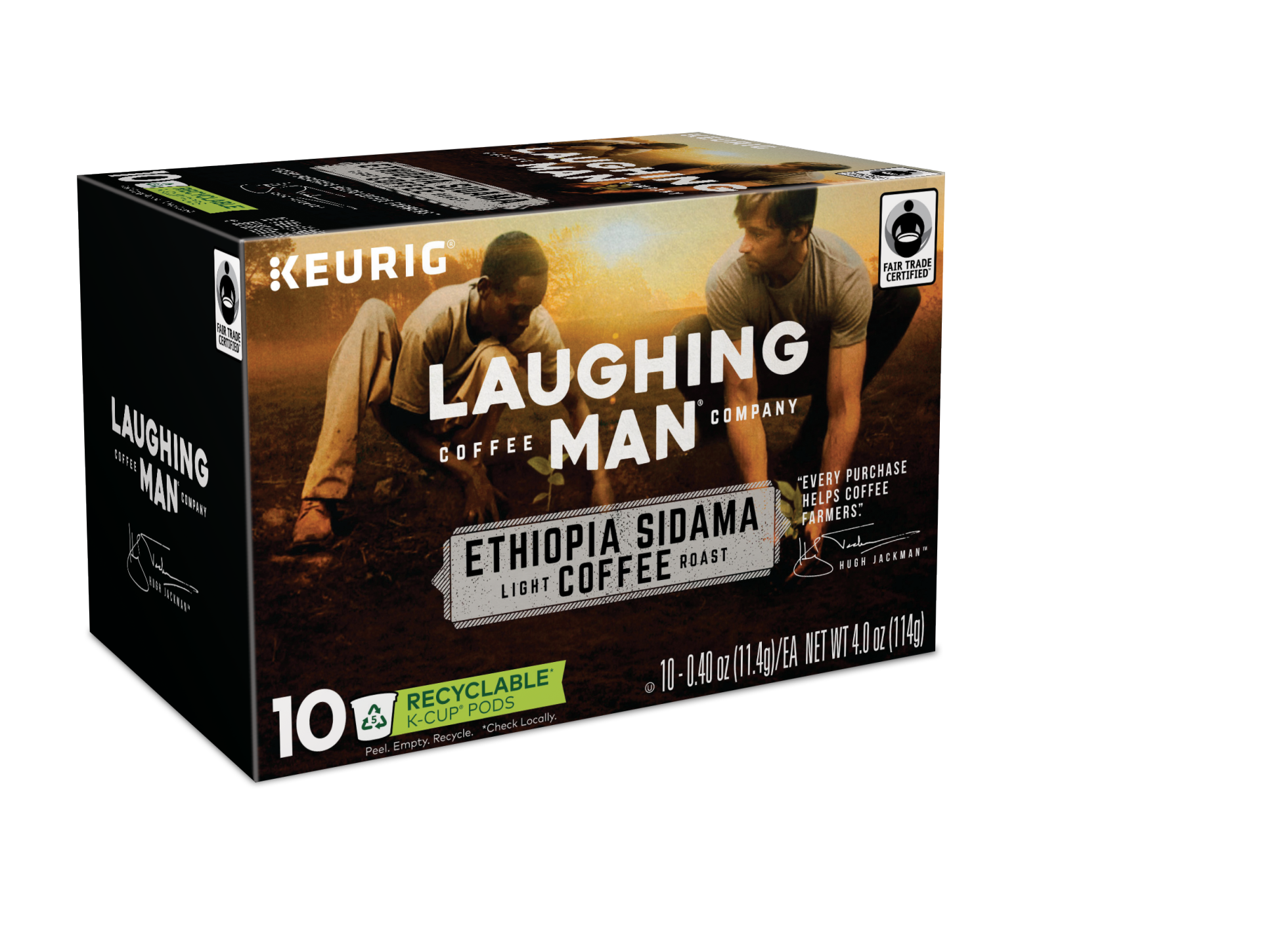 slide 3 of 3, Laughing Man Ethiopia Sidama K-Cup Pods, 10 ct