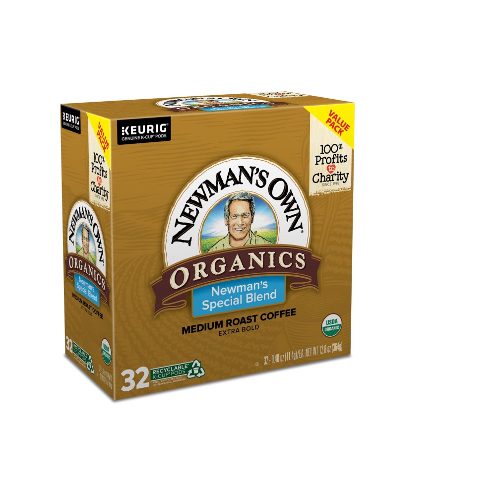 slide 2 of 4, Newman's Own Organics Newman's Special Blend, Keurig Single-Serve K-Cup Pods, Medium Roast Coffee, 32 Count, 32 ct