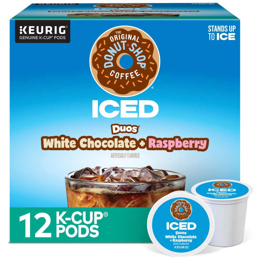 The Original Donut Shop® Duos® White Chocolate Raspberry Iced K-Cup Coffee  Pods, 12 ct - Kroger