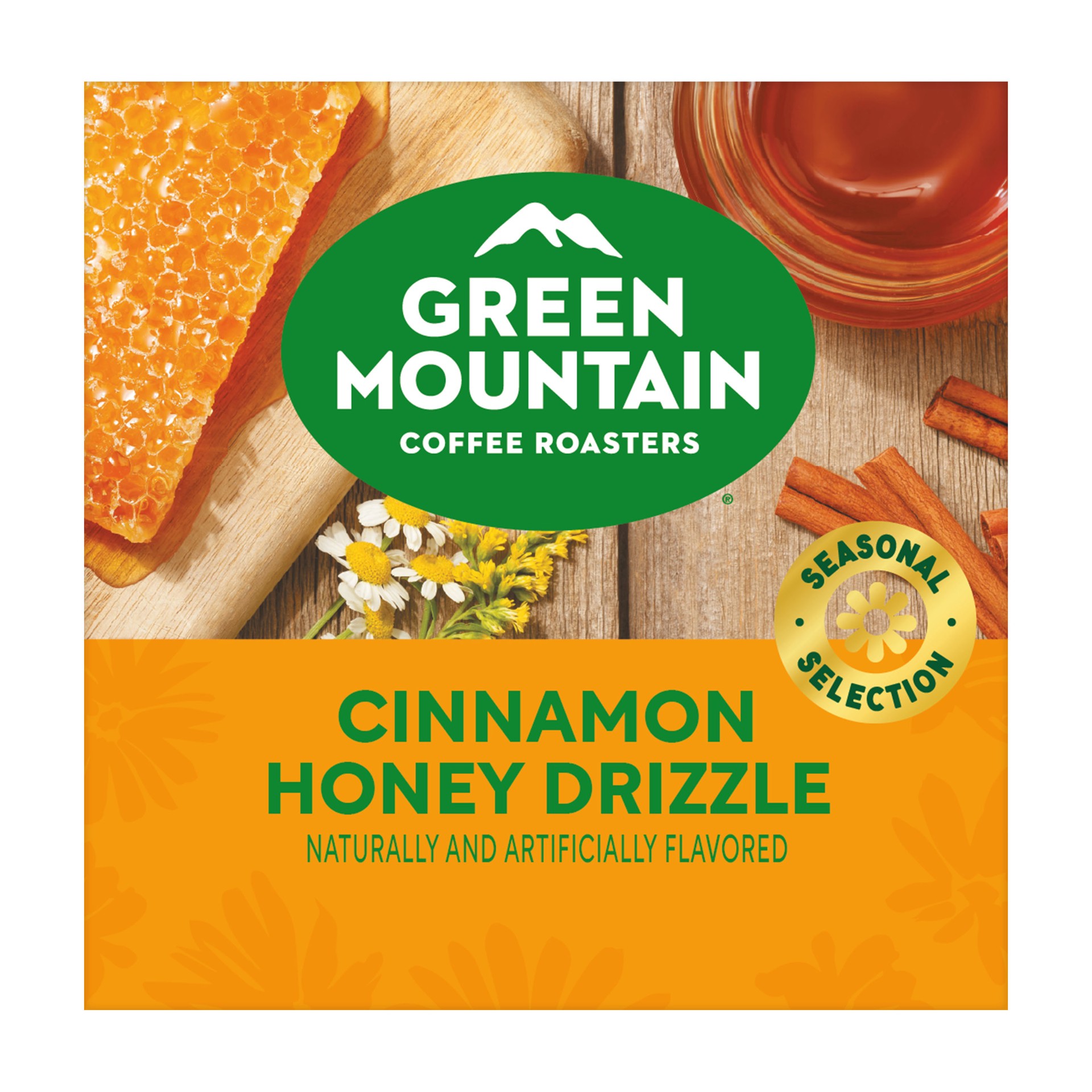 slide 2 of 5, Green Mountain Coffee Roasters Cinnamon Honey Drizzle Flavored Coffee, Single Serve Keurig K-Cup Pods, 10 Count, 10 ct