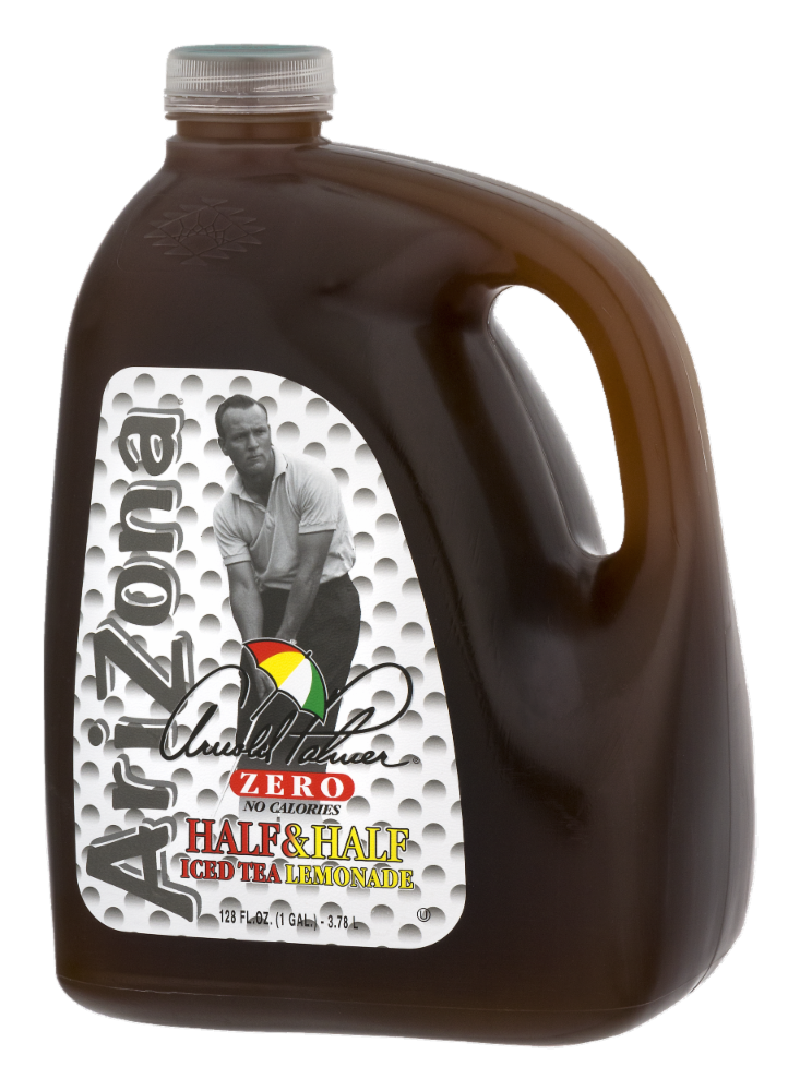 slide 3 of 3, AriZona Arnold Palmer Zero Half Iced Tea & Half Lemonade - 128 oz, 128 oz