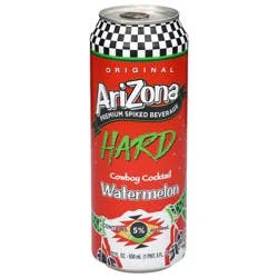 AriZona Original Premium Spiked Beverage Cowboy Cocktail Hard Watermelon Malt Beverage 22 fl oz