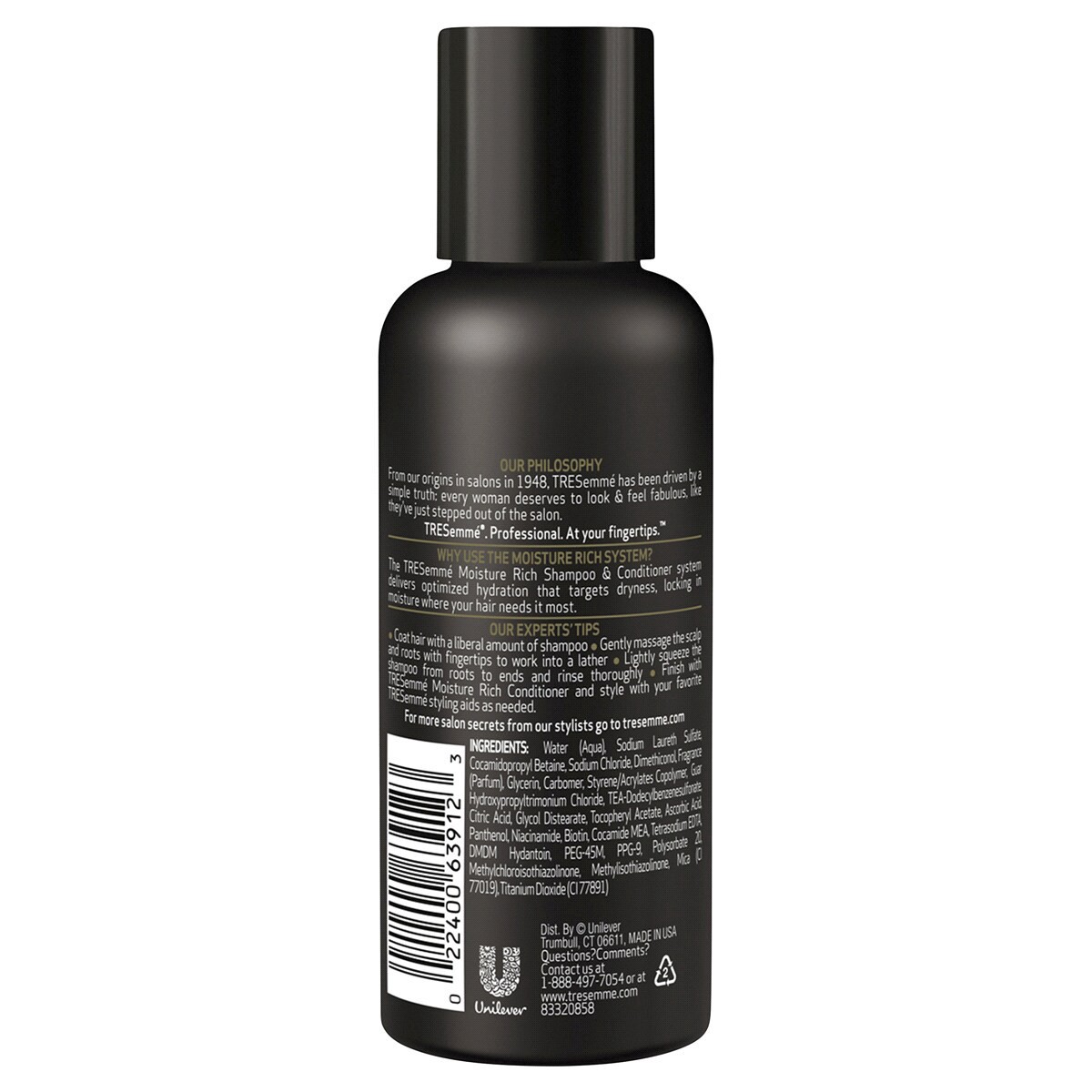 slide 2 of 3, TRESemmé Moisture Rich Shampoo 3 oz, 3 oz