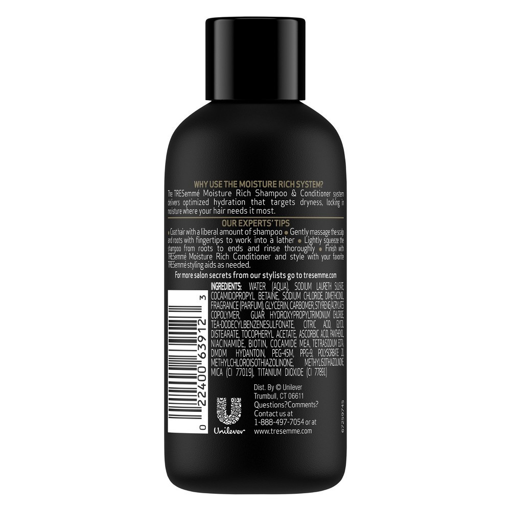 slide 3 of 3, TRESemmé Moisture Rich Shampoo 3 oz, 3 oz