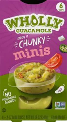 Wholly Guacamole Spicy Homestyle Guacamole Minis