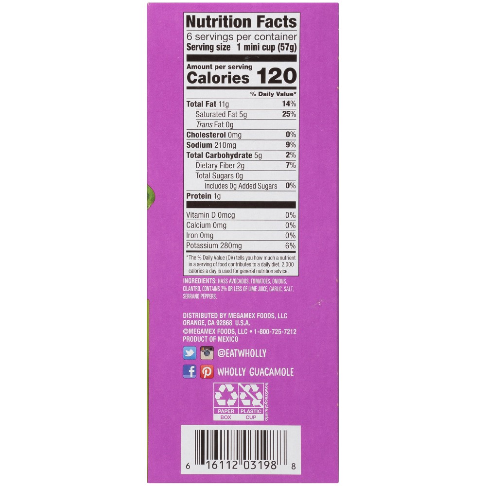 slide 5 of 5, Wholly Guacamole Spicy Homestyle Guacamole Minis, 12 oz