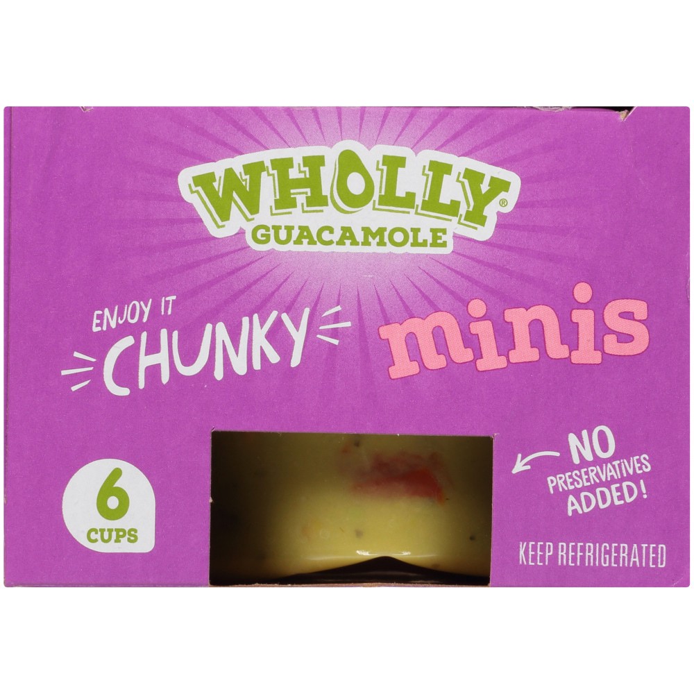 slide 4 of 5, Wholly Guacamole Spicy Homestyle Guacamole Minis, 12 oz