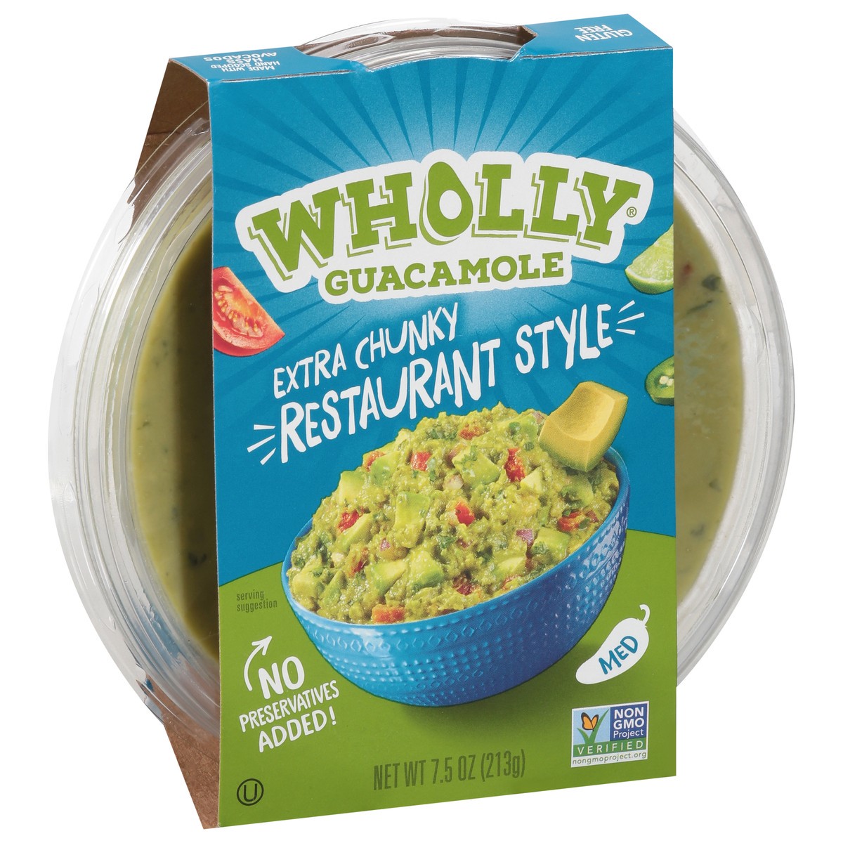 slide 5 of 13, Wholly Extra Chunky Restaurant Style Guacamole 7.5 oz, 7.5 oz