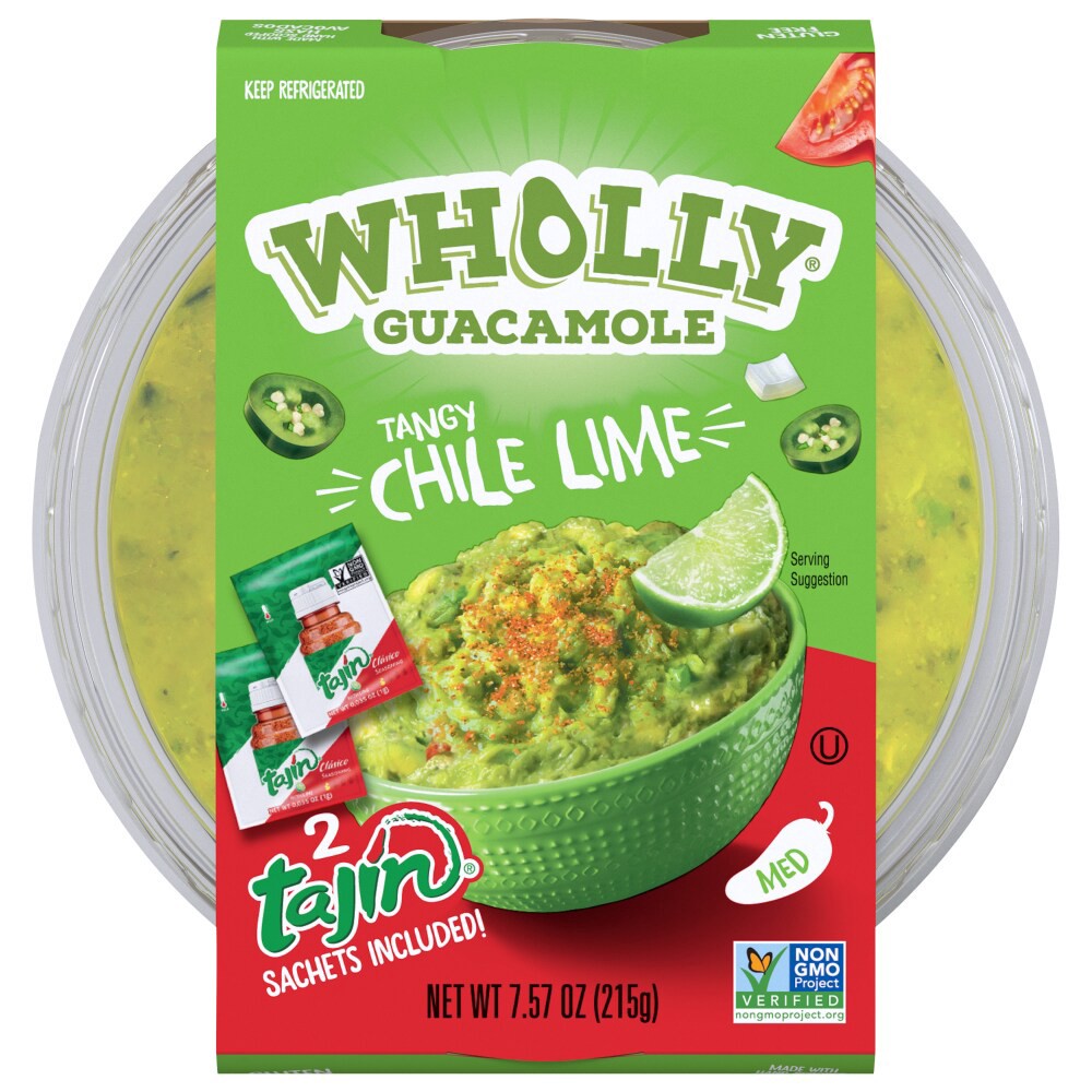 slide 2 of 2, Wholly Wholesome Guacamole Chile Lime Med 7.5 Bowl, 7.5 oz
