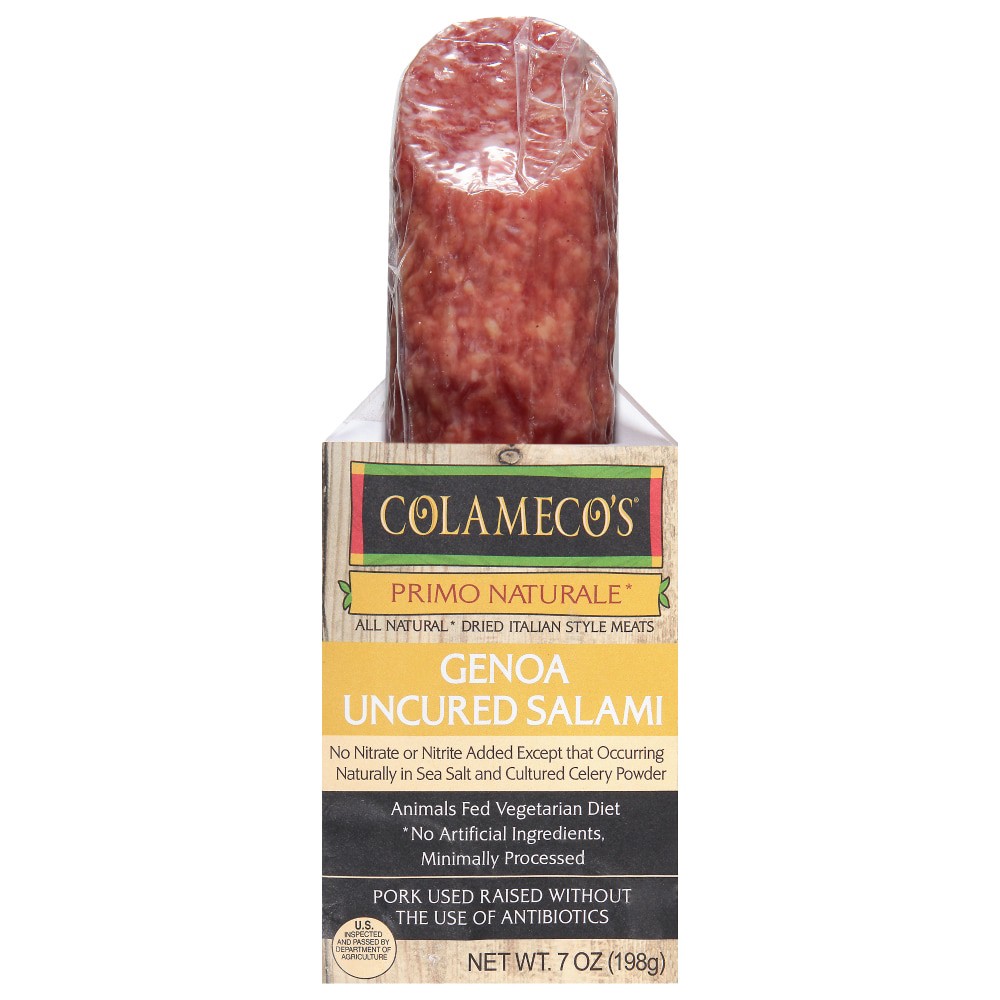 slide 2 of 4, Colameco's Genoa Uncured Salami - 7 Oz, 7 oz
