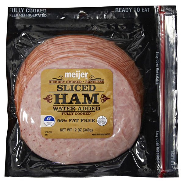 slide 1 of 1, Meijer Sliced Ham, 12 oz