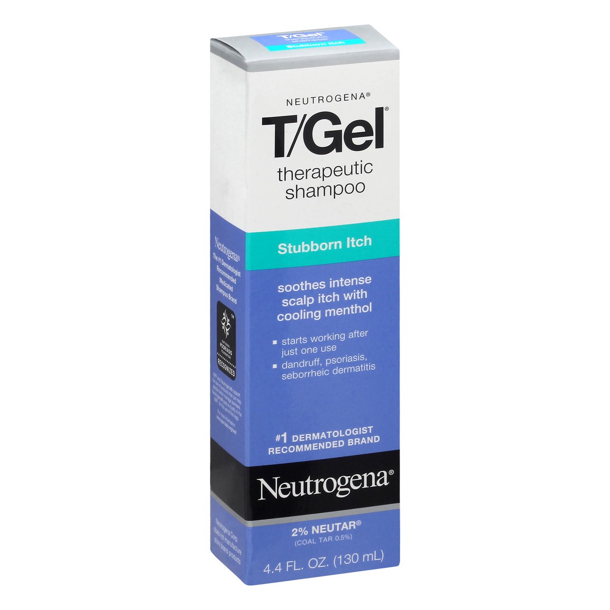 slide 3 of 9, T/Gel Therapeutic Stubborn Itch Shampoo with 2% Coal Tar, Anti-Dandruff Treatment with Cooling Menthol for Relief of Itchy Scalp due to Psoriasis & Seborrheic Dermatitis, 4.4 fl. oz, 4.40 fl oz