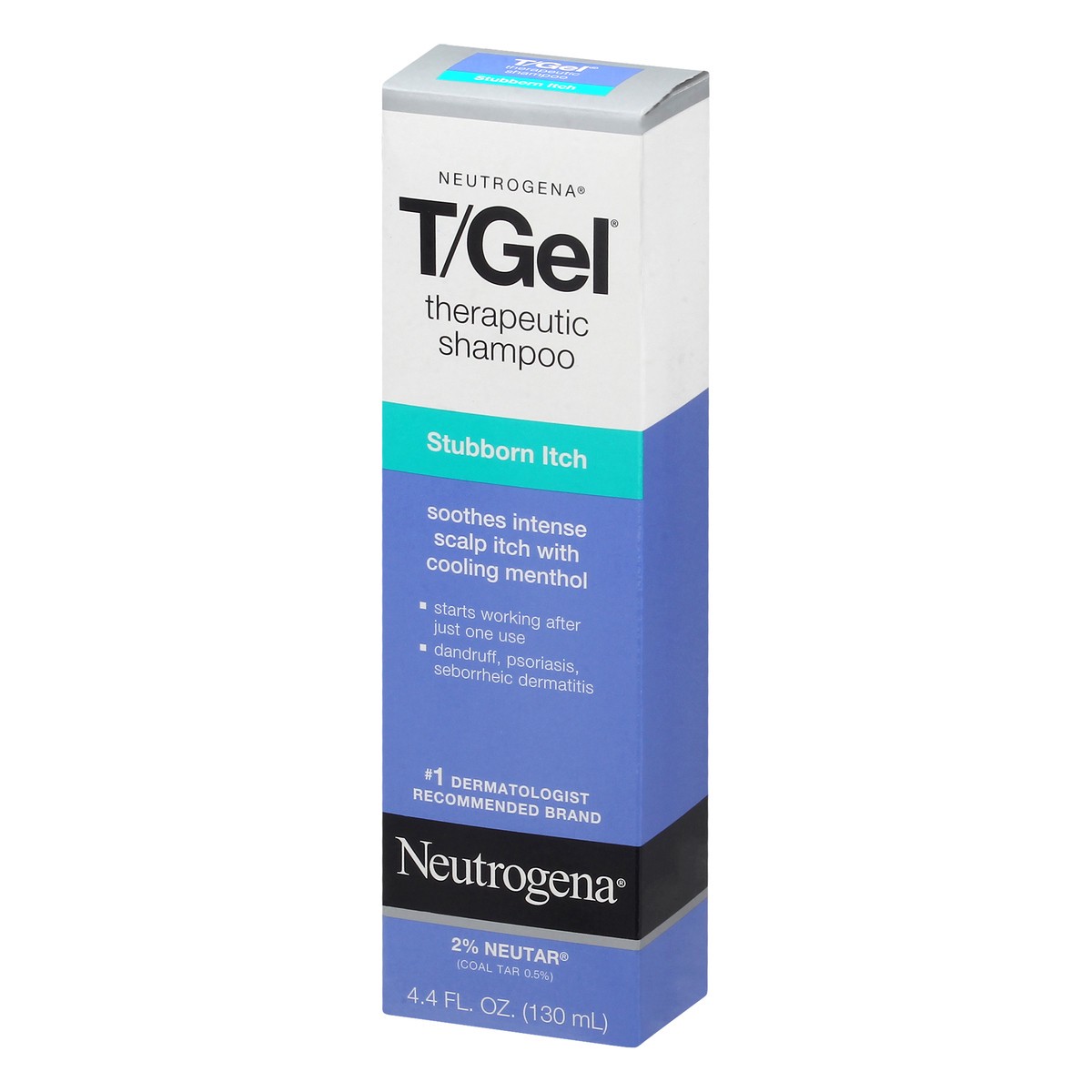 slide 2 of 9, T/Gel Therapeutic Stubborn Itch Shampoo with 2% Coal Tar, Anti-Dandruff Treatment with Cooling Menthol for Relief of Itchy Scalp due to Psoriasis & Seborrheic Dermatitis, 4.4 fl. oz, 4.40 fl oz