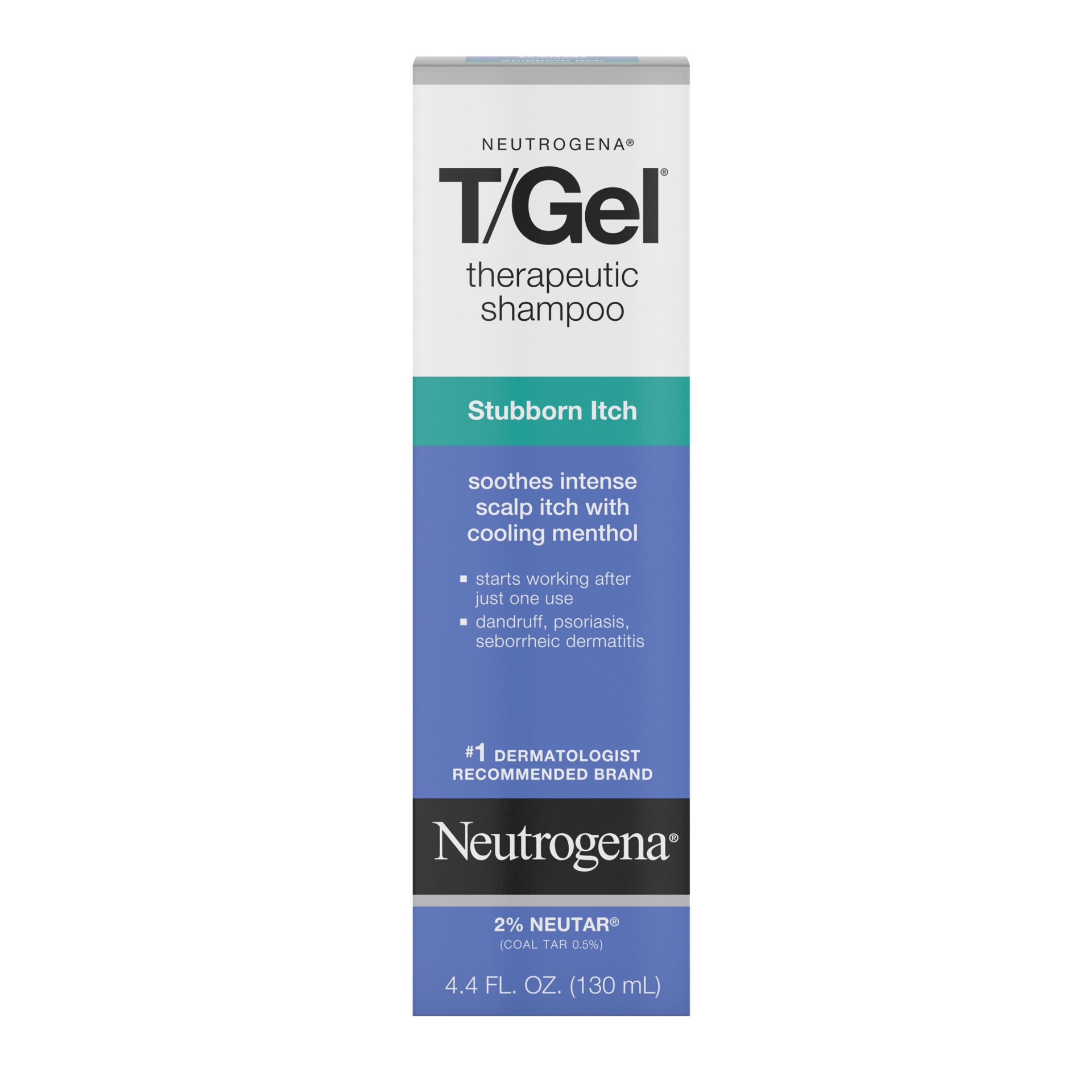 slide 1 of 9, T/Gel Therapeutic Stubborn Itch Shampoo with 2% Coal Tar, Anti-Dandruff Treatment with Cooling Menthol for Relief of Itchy Scalp due to Psoriasis & Seborrheic Dermatitis, 4.4 fl. oz, 4.40 fl oz