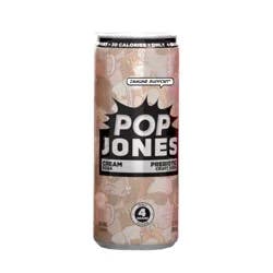 Pop Jones Cream Prebiotic Craft Soda, 12 fl oz
