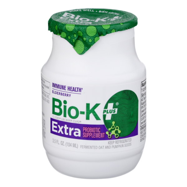 slide 1 of 1, Bio K Shot Elderberry Immune Health Probiotic Supplement Single, 1 ct