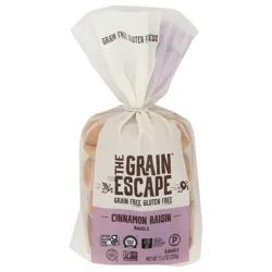 The Grain Escape Cinnamon Raisin Grain Free Bagels 4 Pack