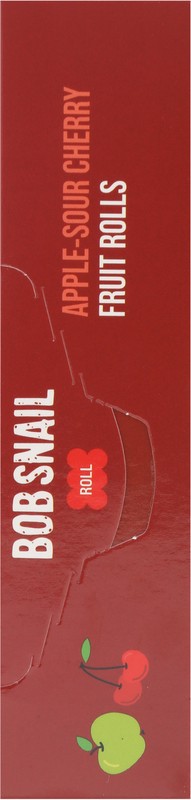 slide 5 of 5, Bob Snail Apple Sour Cherry Fruit Roll 10 - 0.35 oz Rolls, 10 ct