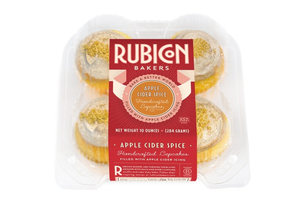 slide 1 of 1, Rubicon Bakers Apple Cider Spice Cupcakes, 10 oz