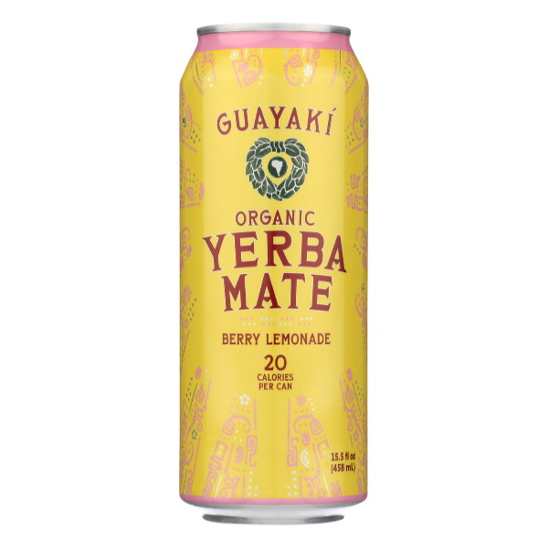 slide 1 of 1, Guayaki Yerba Mate, Berry Lemonade, Org., 15.5 fl oz