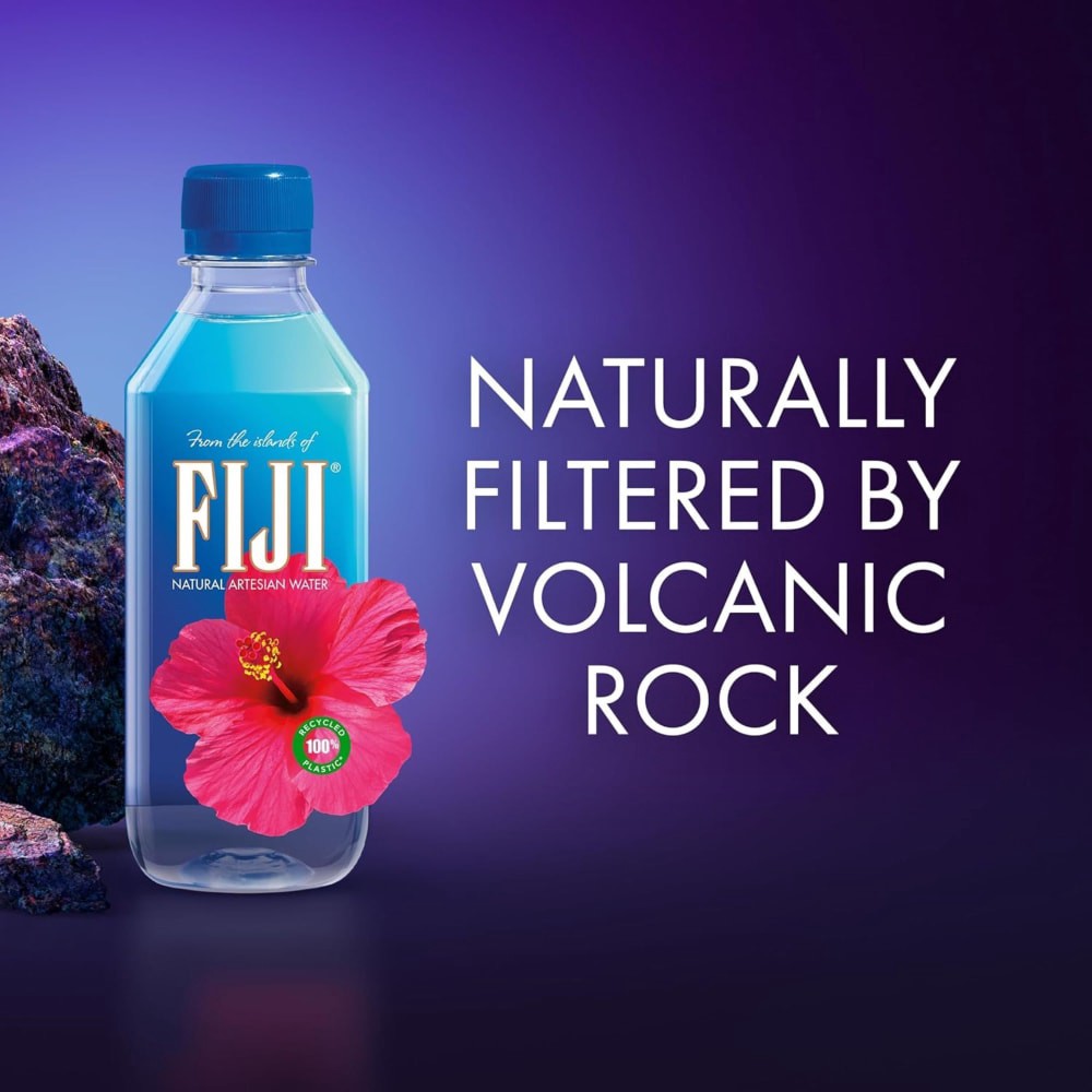 slide 3 of 6, Fiji Natural Artesian Bottled Water, 330mL / 11.15 Fl Oz (Pack of 6), 6 ct